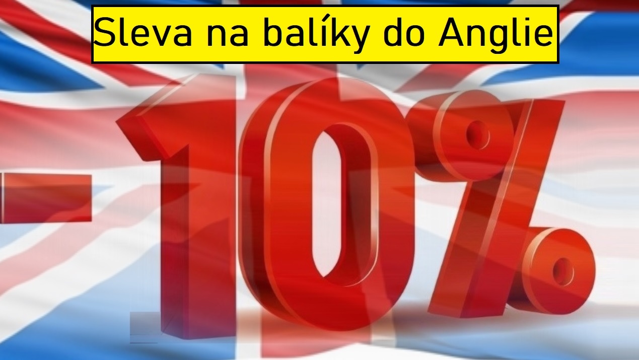 Sleva na balíky do Anglie 10 %